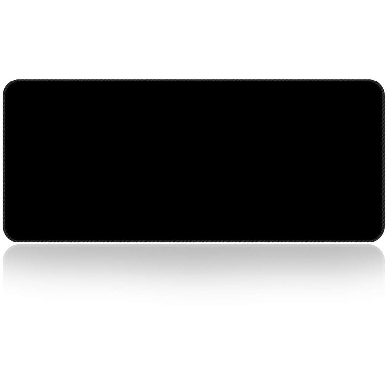 Qisan Large Gaming Mouse Pad Extended Size Mousepad for Computer Desktop PC Laptop 31.5"x11.8"x0.15" Keyboard Pad Desk Pad with Anti-Slip Rubber Base | Large Desk Mat for Keyboard and Mouse-Black - Image 1